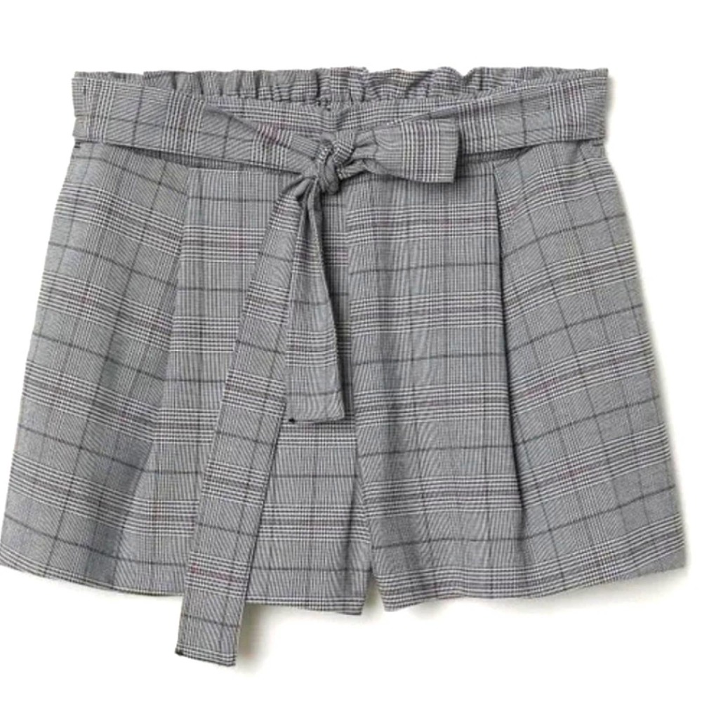 H&M Divided High Rise Plaid Shorts Size 4